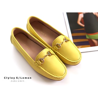 EARL GREY รองเท้าหนังแกะแท้  รุ่น Clyley.S series in Lemon