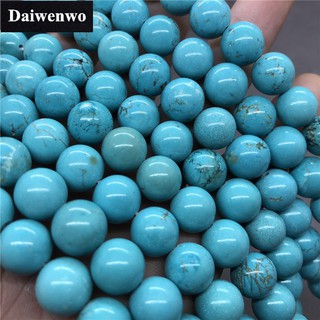 ภาพหน้าปกสินค้าGreen Turquoise Beads ลูกปัดสีเขียวขุ่นสีเขียว 6 8 มิลลิเมตรรอบธรรมชาติหลวมหินลูกปัด Diy สำหรับสร้อยข้อมือ ซึ่งคุณอาจชอบราคาและรีวิวของสินค้านี้