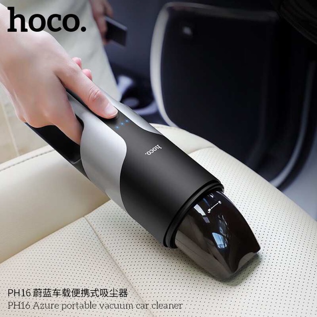 ภาพหน้าปกสินค้าเครื่องดูดฝุ่นไร้สาย Hoco PH16 แบตในตัว 2000mAh แบบพกพา Azure portable vacuum car cleaner จากร้าน gadget_d.dee บน Shopee