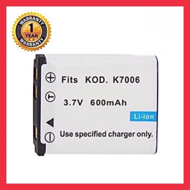 แบตเตอรี่กล้องโกดัก รหัสKLIC 7006/Kodak Battery KLIC7006 คุณภาพ