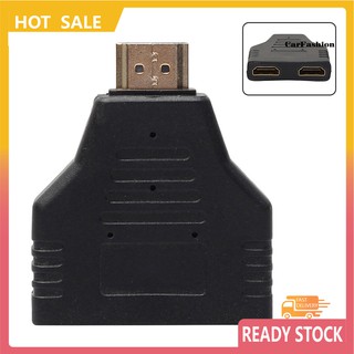 Cfa_Compact 1080 P Hdmi Port Male To 2 Female 1 In 2 Out อะแดปเตอร์แปลงแยกสายเคเบิ้ล