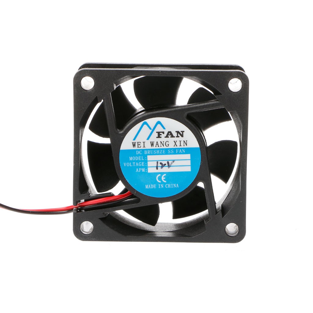 ☀S☀60mm×60mm×25mm DC 12V 24V 2-Pin Cooler Brushless PC CPU Case Cooling ...