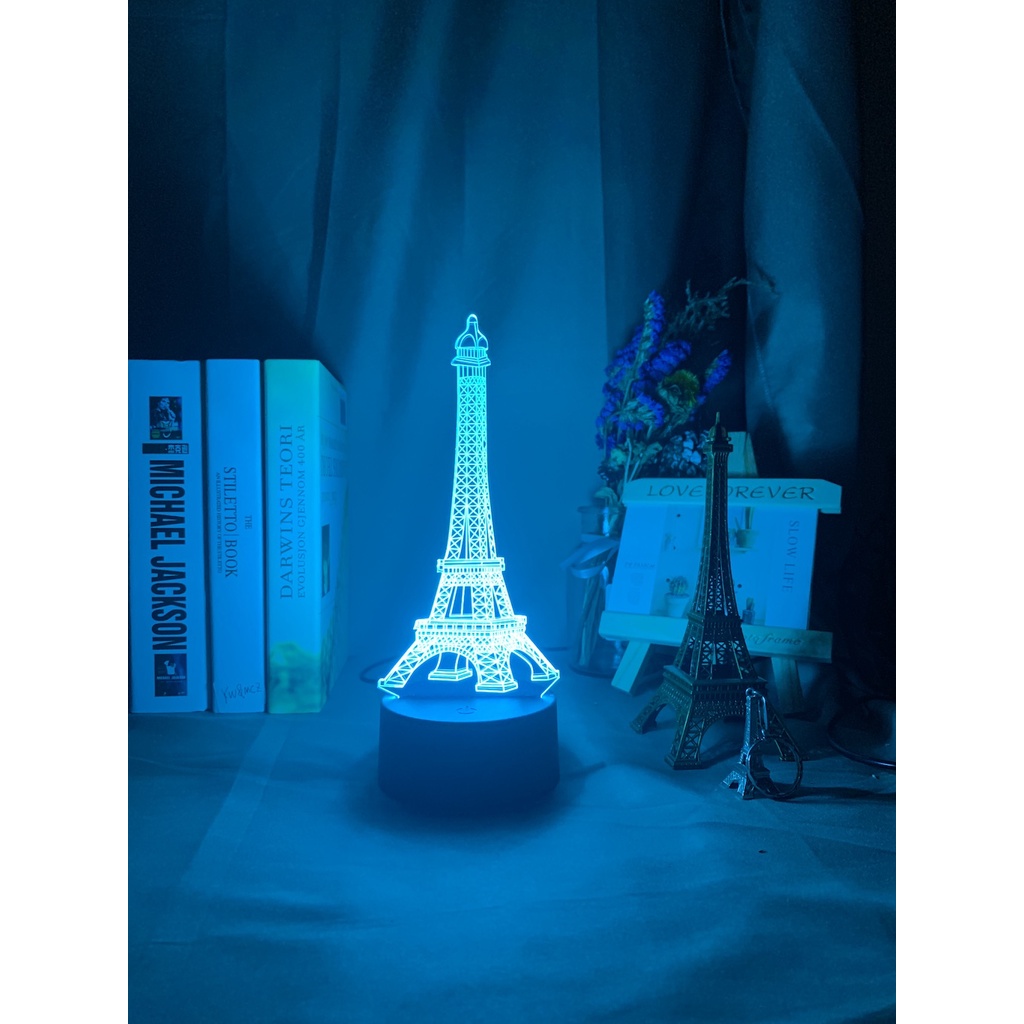 โคมไฟตั้งโต๊ะ-led-รูปหอไอเฟลปารีส-3d-เปลี่ยนสีได้-ไม่ซ้ําใคร-ชาร์จ-usb-สําหรับตกแต่งห้องนอนเด็ก-ของขวัญวันเกิด