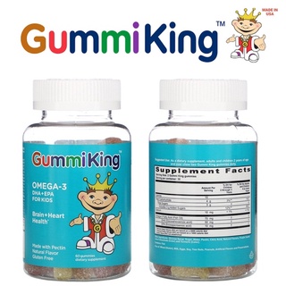 ภาพหน้าปกสินค้าGummiKing, DHA Omega-3 Gummi for Kids, 60 Gummies ที่เกี่ยวข้อง
