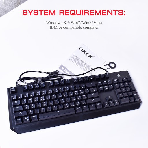OKER K79 คีย์บอร์ดสำหรับเกม Mechanical Gaming Keyboard Blue Switch ...