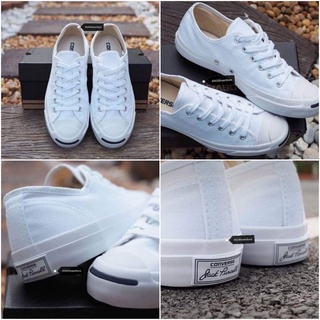 รองเท้าผ้าใบ รุ่น Jack Purcell (สีขาว) "แจ๊คหัวยิ้ม หรือ แจ๊คยิ้ม " มี 8สี ขึ้นรูปทรงUpper ด้วยผ้าใบ​Canvas​ อย่างดี!