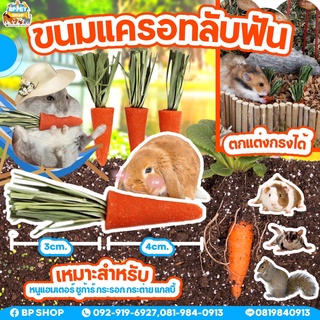 ขนมแฮมเตอร์ ขนมกระต่าย มินิแครอท ขนมลับฟันสัตว์เลี้ยงขนาดเล็ก