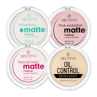 GECOMO Ins Banana Makeup Oil Control Matte Translucent Powderคอนซีลเลอร์แต่งหน้าหน้าแป้งฝุ่น