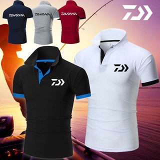 Daiwa เสื้อโปโลแขนสั้น เข้ารูป แฟชั่นฤดูร้อน สําหรับผู้ชาย ใส่เล่นกอล์ฟ ตกปลา