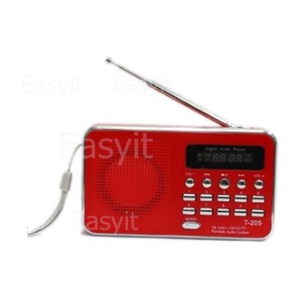 Easy IT  ลำโพงวิทยุMp3 รุ่นT-205/L-938สีแดง