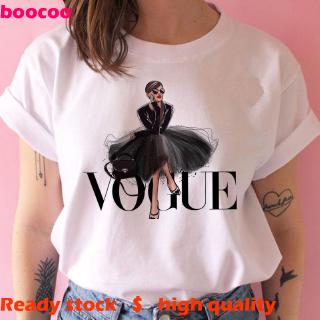 Vogue 2019 เสื้อลําลองสําหรับสตรีแขนยาวคอก ลม Oversize S - 3 Xl