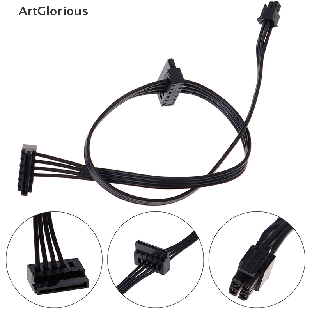 art-สายเคเบิลพาวเวอร์ซัพพลาย-ssd-4-pin-เป็น-2-sata-ขนาดเล็ก-45-ซม-สําหรับ-lenovo-m410-m610-m415-1-ชิ้น