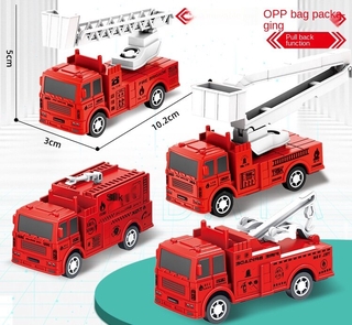 ภาพขนาดย่อของภาพหน้าปกสินค้ารถของเล่น แบบถอยหลังแล้วปล่อย รถดับเพลิง ของเล่นสำหรับเด็ก 1 ชิ้น แบบสุ่ม จากร้าน allinmall.th บน Shopee ภาพที่ 5