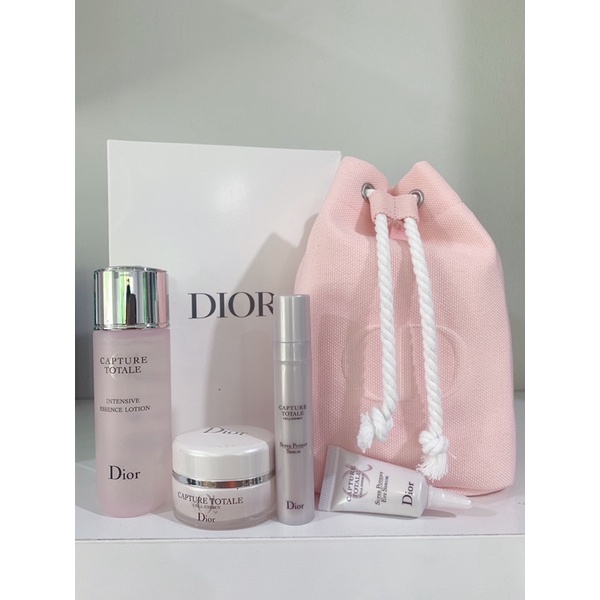 dior-capture-totale-set-มาพร้อมกระเป๋าเครื่องสำอางค์หูรูด-dior-สีชมพู