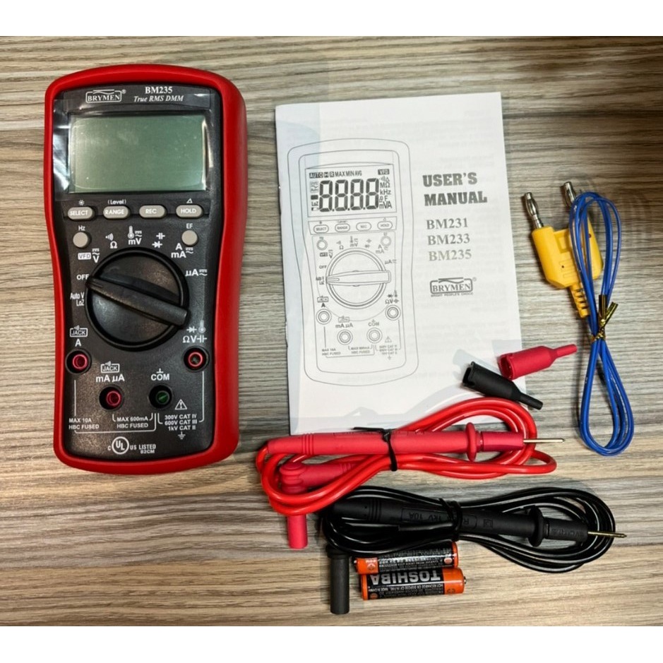 มัลติมิเตอร์-brymen-bm235-practical-multimeter