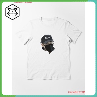 2022 ZICO Essential T-Shirt ผู้หญิง ดพิมพ์ลาย ดผ้าเด้ง คอกลม cotton ความนิยม discount Unisex