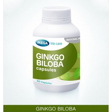 ภาพสินค้าlotใหม่ พร้อมส่ง  Mega We Care Ginkgo Biloba 60 แคปซูล เมก้า วี แคร์ จิงโกะ มีคุณสมบัติช่วยเสริมการทำงานของสมอง จากร้าน healthsmart4u บน Shopee ภาพที่ 1