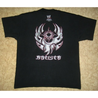 เสื้อยืด พิมพ์ลายมวยปล้ํา Batista แบบเข้ารูป แฟชั่นสําหรับผู้ชายS-5XL