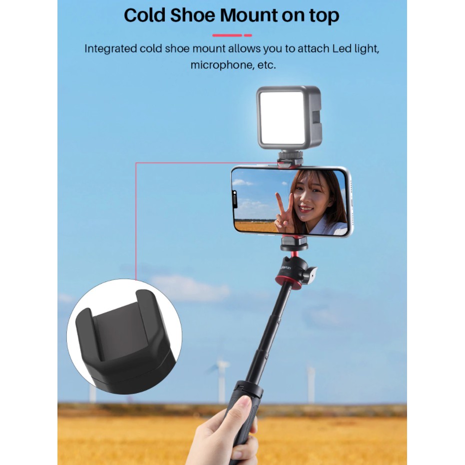 ภาพหน้าปกสินค้าUlanzi ST-19 Mini Phone Holder Smartphone Clip with Cold Shoe Mount 1/4 Inch . จากร้าน spaicshop บน Shopee
