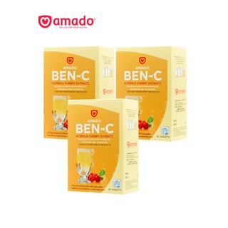 ภาพหน้าปกสินค้าAmado Ben-C - อมาโด้ เบญ-ซี 3 กล่อง (1กล่อง บรรจุ10เม็ด) (หมดอายุ 09/2023) ที่เกี่ยวข้อง