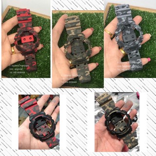 ภาพขนาดย่อของสินค้ากรอบสาย G-Shock 100% Set 5 รุ่น GA-100/Ga-110/ Ga-120/GD100