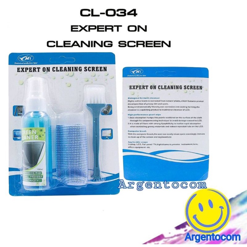 oem-ชุดน้ำยาเช็ดหน้าจอมือถือ-คอม-เลนส์-ฯลฯสะอาดเอี่ยม-60ml
