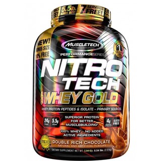ภาพหน้าปกสินค้าMuscleTech Nitro Tech 100% Whey Gold  5.54 lbs (2.51 kgs) ซึ่งคุณอาจชอบสินค้านี้