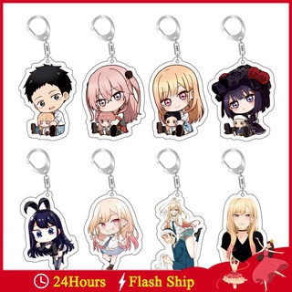 My Dress-Up Darling Acrylic Keychain Anime Cartoon Figure Gojo Wakana Inui Sajuna Kitagawa Marin Pendant Keyring Gifts