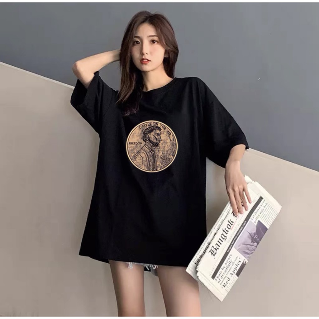 พร้อมส่ง-เสื้อยืดแขนสั้นแฟชั่นน่ารักๆใส่ได้ทั้งชายและหญิง-เนื้อผ้าดีใส่สบาย-มี2สีให้เลือก-สีขาว-สีดำ-ราคาถูกมากๆๆๆๆ