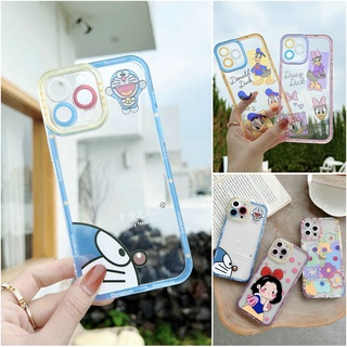 เคส Samsung A71 A51 A50 A50S A32 A31 A30 A30S A24 A23 A22 A20 A10 4G 5G Transparent Cartoon Duck Doraemon Soft Case