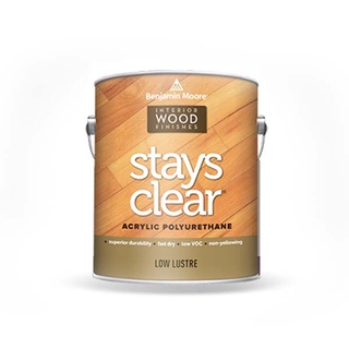 สีเคลือบผิวไม้กึ่งด้าน รุ่น Stays Clear-Low Lustre (W423) ยี่ห้อเบนจามินมอร์ Benjamin Moore สีเคลือบเฟอร์นิเจอร์ไม้ภายใน