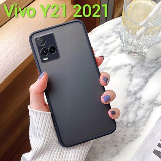 T1X(พร้​อมส่งในไทย)เคสขอบนิ่มหลังแข็งขุ่นคลุมกล้องVivo T1X/Y33T/Y21T/Y33S/Y21 2021