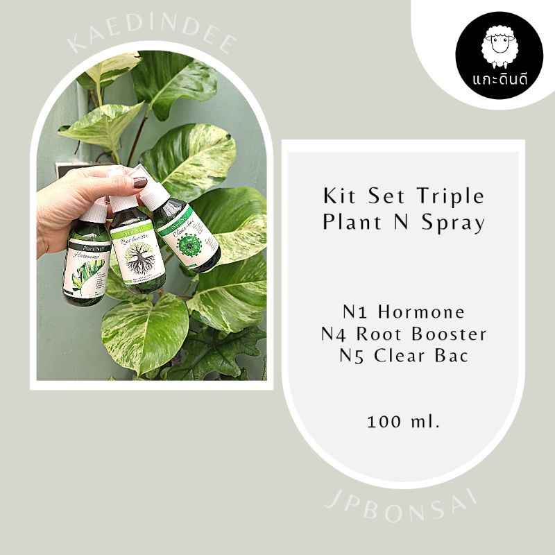 ภาพหน้าปกสินค้าKit Triple Plant N' 1+4+5 สเปรย์บำรุง และ ฆ่าเชื้อ ขนาด 100 ml. (Kit set)