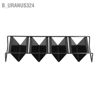 B_uranus324 Taco Holder Tortilla Rack Iron Reusable Tray Black Stand for Restaurant Home