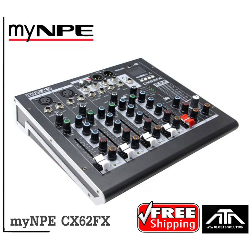 mixer-มิกเซอร์-อนาล็อก-cx62fx-ยี่ห้อ-mynpe-4mono-2st-dsp-effect