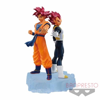 [ของแท้] Bandai Banpresto Dragon Ball Z Dokkan Battle 7th Anniversary Figure 2022– ซุปเปอร์ไซย่า ก็อด โกคู &amp; เบจิต้า