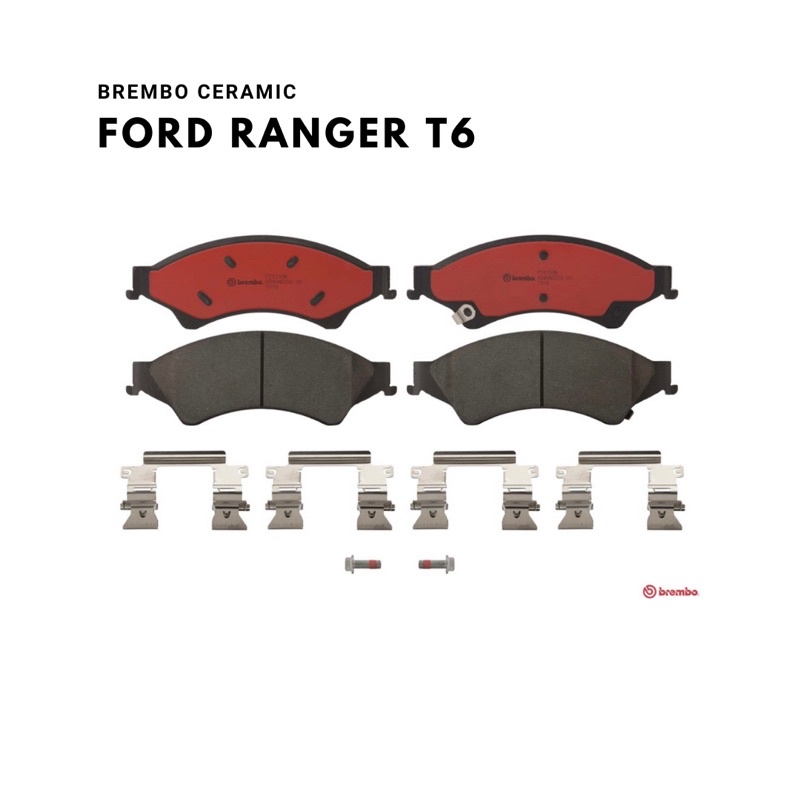 ผ้าเบรคหน้า-brembo-ceramic-ford-ranger-t6-everest-ปี12