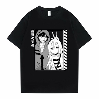 [S-5XL] เสื้อยืดแขนสั้น ผ้าฝ้าย พิมพ์ลายกราฟฟิค Angels of Death Japan Manga Isaac and Rachel Gardner Foster สําหรับผู้ชา