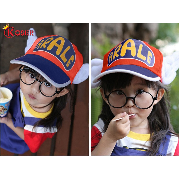 coser-king-anime-cosplay-breathable-net-cap-hats-dr-slump-arale-angel-ปีกฤดูร้อนที่มีสีสันตาข่ายหมวกสำหรับผู้ใหญ่ขนาดปรับได้