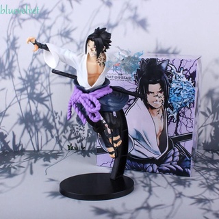 Bluevelvet โมเดลฟิกเกอร์ PVC รูปการ์ตูนนารูโตะ Uchiha Sasuke Battle ver Kimetsu no Yaiba 24 ซม. ของเล่นสําหรับเด็ก