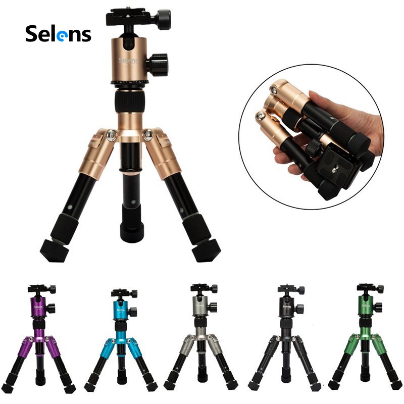 ภาพหน้าปกสินค้าSelens ขาตั้งกล้องอลูมิเนียมขนาดเล็กสำหรับกล้อง DSLR
