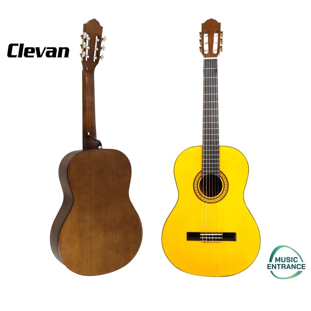 Clevan C-10 Classical Guitar กีตาร์ คลาสสิค รุ่น C10 ไม้ Spruce กีต้าร์ ...