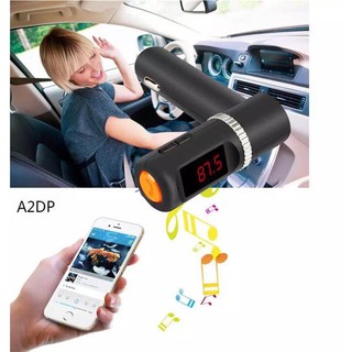 cherry BC08 Wireless In-Car Bluetooth FM Transmitter with 2-Port USB CarCharging Hands-Free Calling MP3 Player