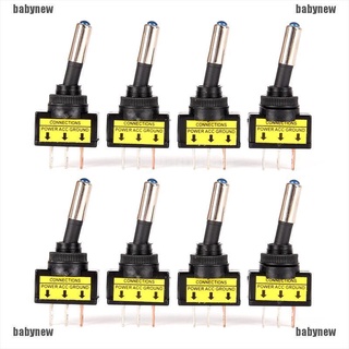 (Bnth) ปุ่มสวิตช์โยกไฟ Led สีแดง 3 Pin Spst On/Off 12V 20A