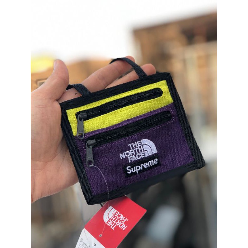Supreme x north face travel wallet best sale