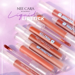 Nee Cara Monster Liguid Lipstick N1966 นีคาร่า มอนส์เตอร์ ลิคลิดลิปสติก นีคารา ลิปเนื้อแมท ติดทน กันน้ำ