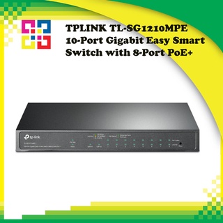 TPLINK TL-SG1210MPE 10-Port Gigabit Easy Smart Switch with 8-Port PoE+