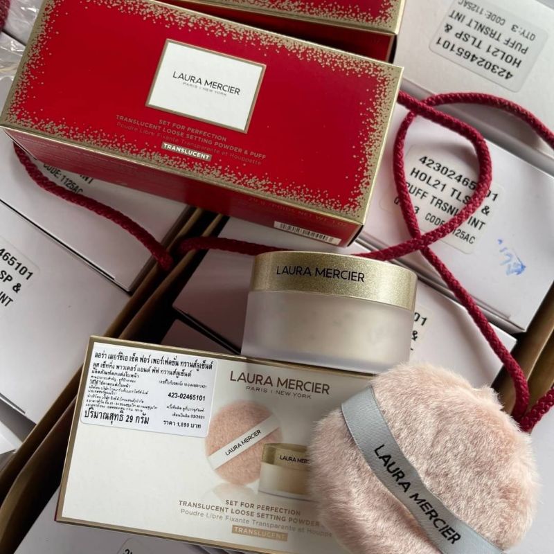 แป้งลอร่า Laura Mercier Set for Perfection Translucent Loose Setting