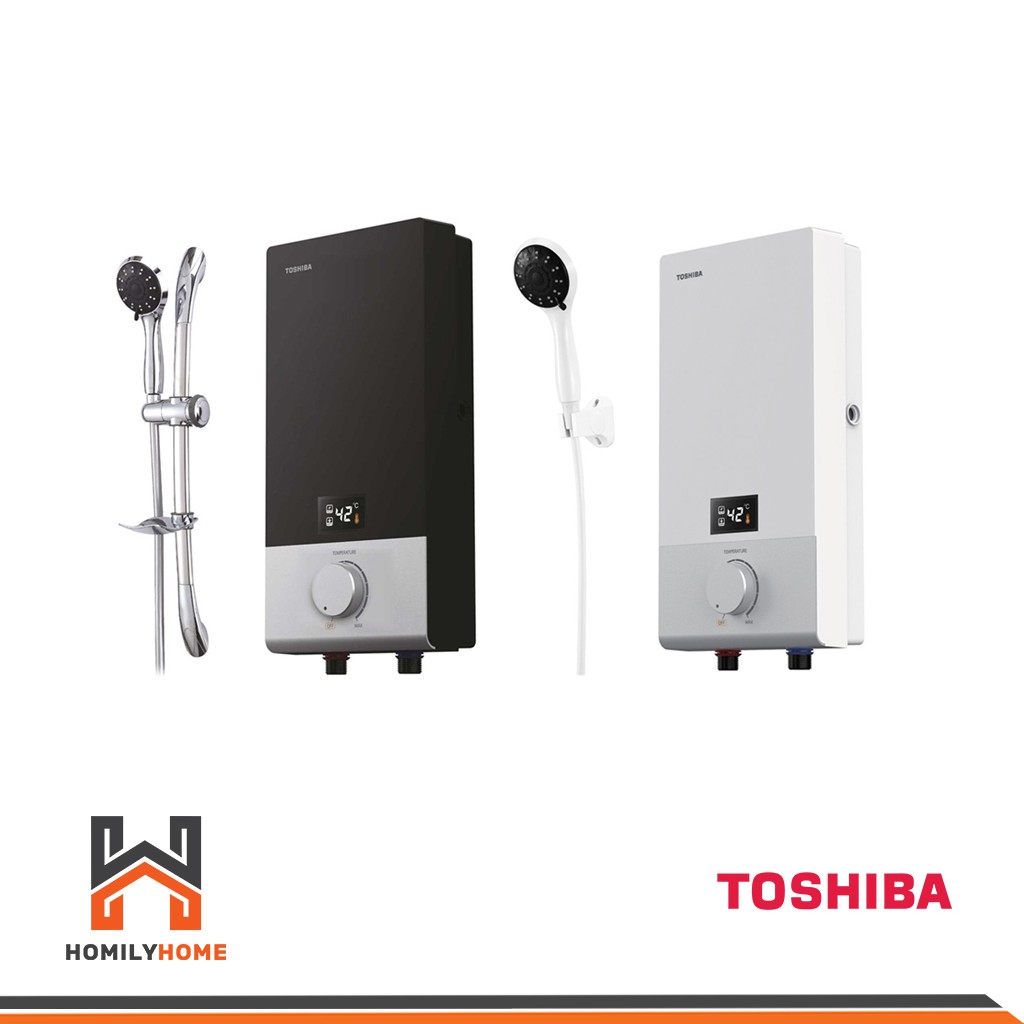 ภาพสินค้า12.12 2419 บาท TOSHIBA เครื่องทำน้ำอุ่น 3800 4500 วัตต์ รุ่น DSK38ES5KW DSK38ES5KB DSK45ES5KW DSK45ES5KB สีขาว สีดำ จากร้าน homilyhome บน Shopee ภาพที่ 1