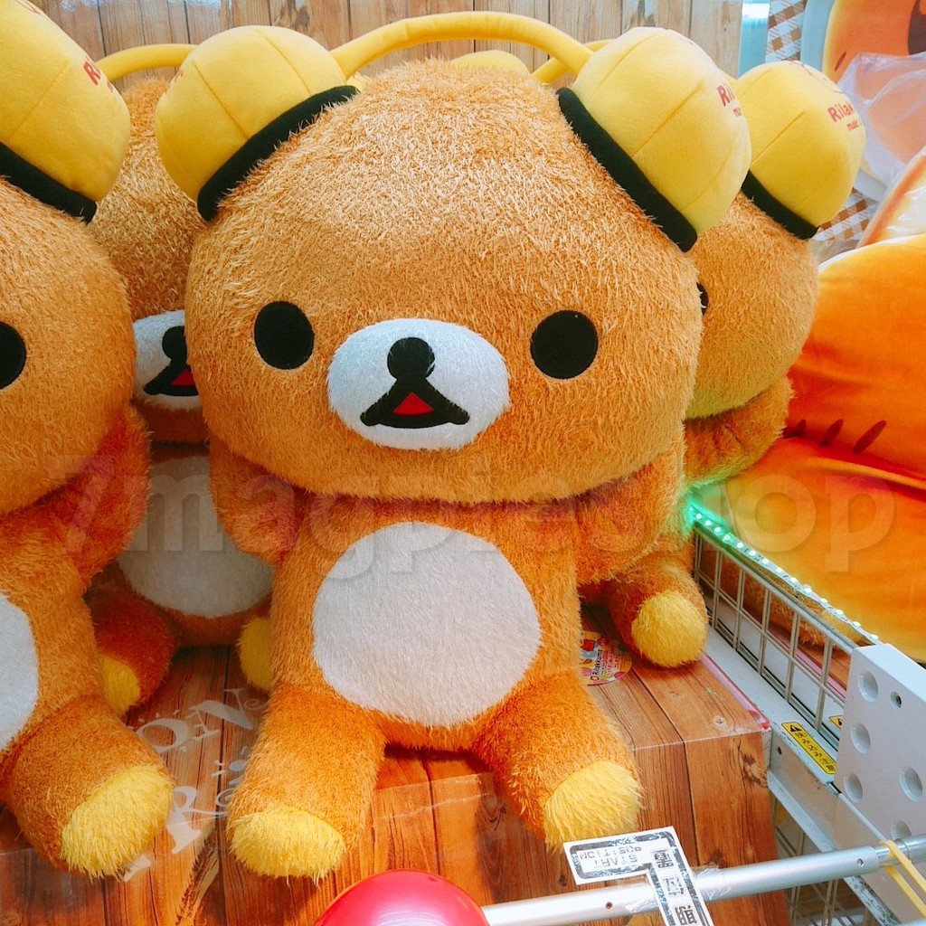 ล้างสต็อก-ตุ๊กตา-ริลัคคุมะ-45cm-ลิขสิทธิ์แท้-san-x-rilakkuma-headphone-premium